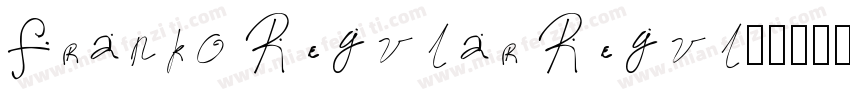 Franko Regular Regul字体转换